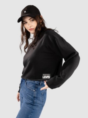 Levi's raw on sale cut crop hoodie